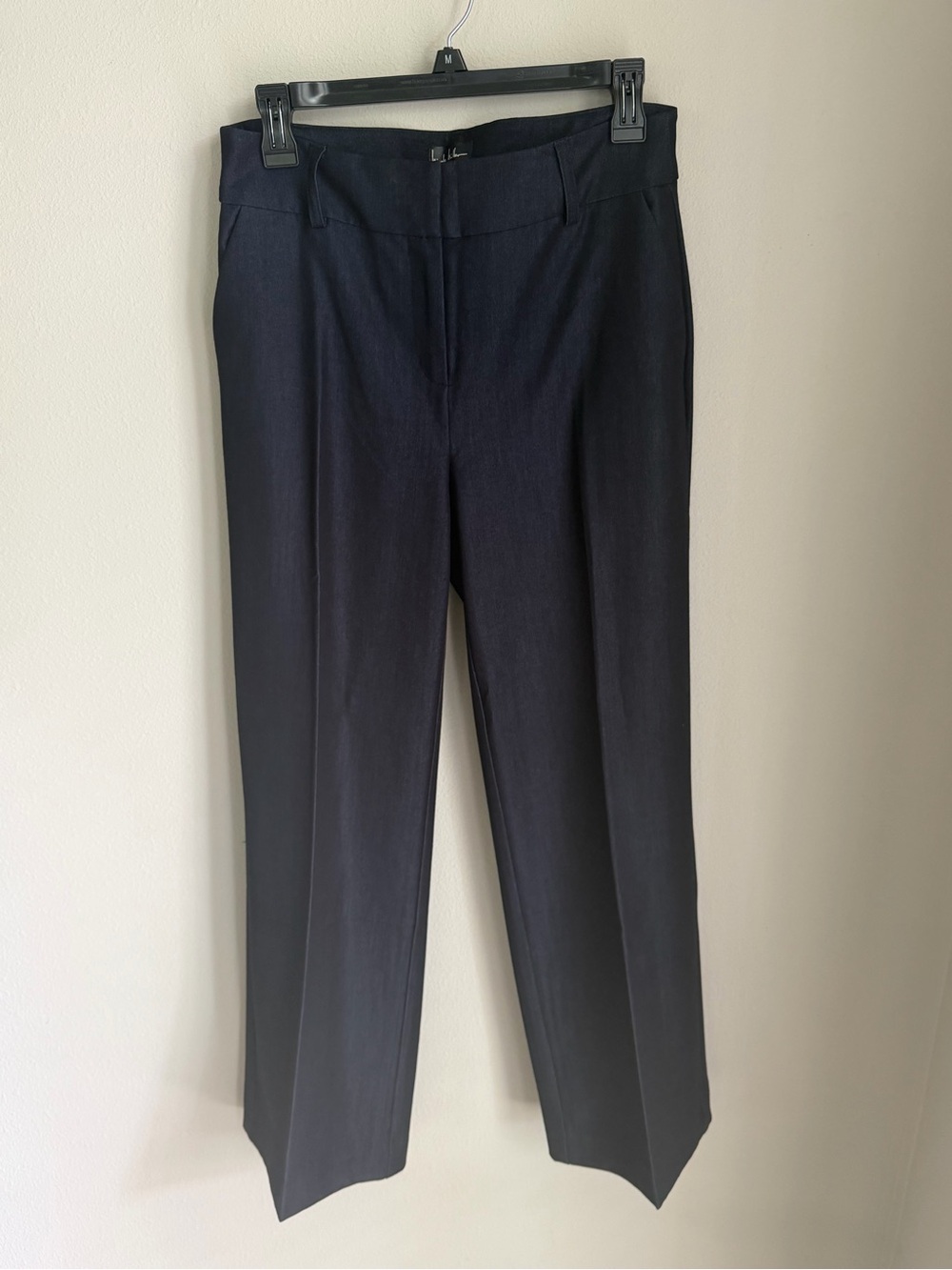 Nicole Miller Navy Straight-Leg Dress Pants